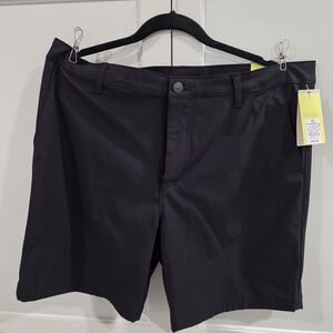 Men's All In Motion 360 Lifestyle Golf Shorts 8" Inseam Size 38 Black Unlined